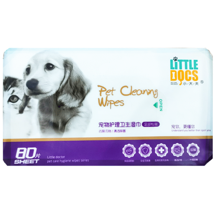 Toallitas Húmedas para Mascotas – 80 Unidades