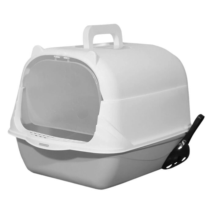 Arenero cerrado cara de gato